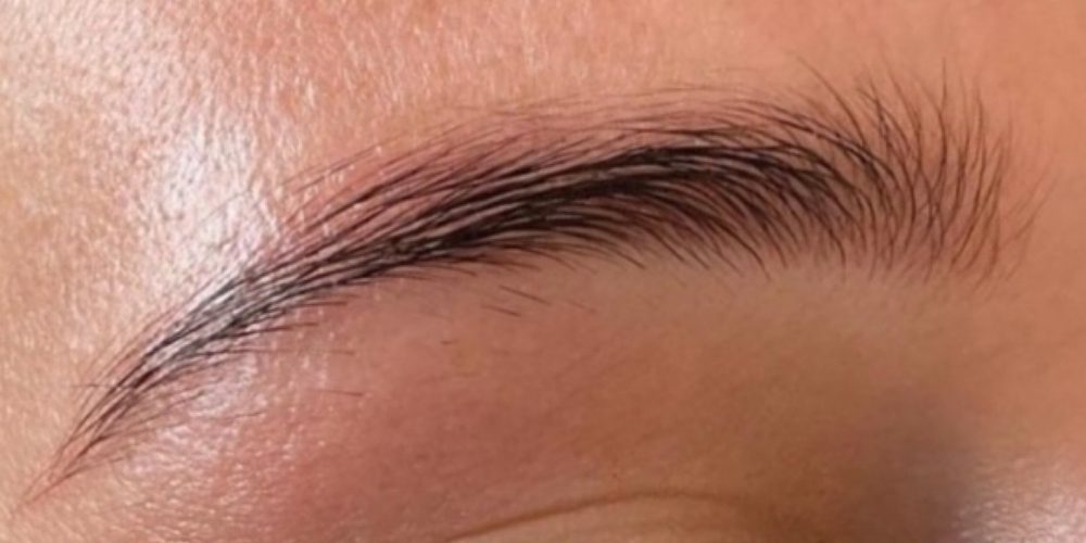 Brow lamination real result